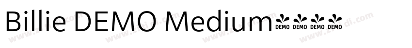 Billie DEMO Medium字体转换